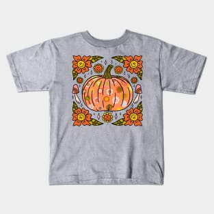 Smiley Pumpkin Kids T-Shirt